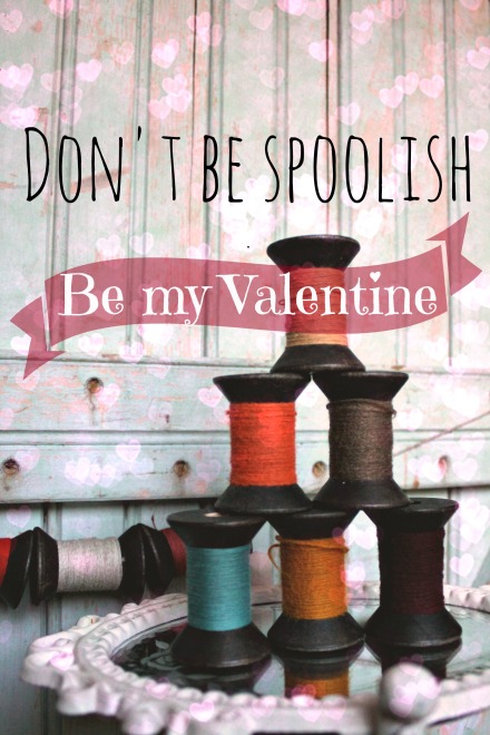 textile don't be spoolish valentine blackened primitive spool mirror 2